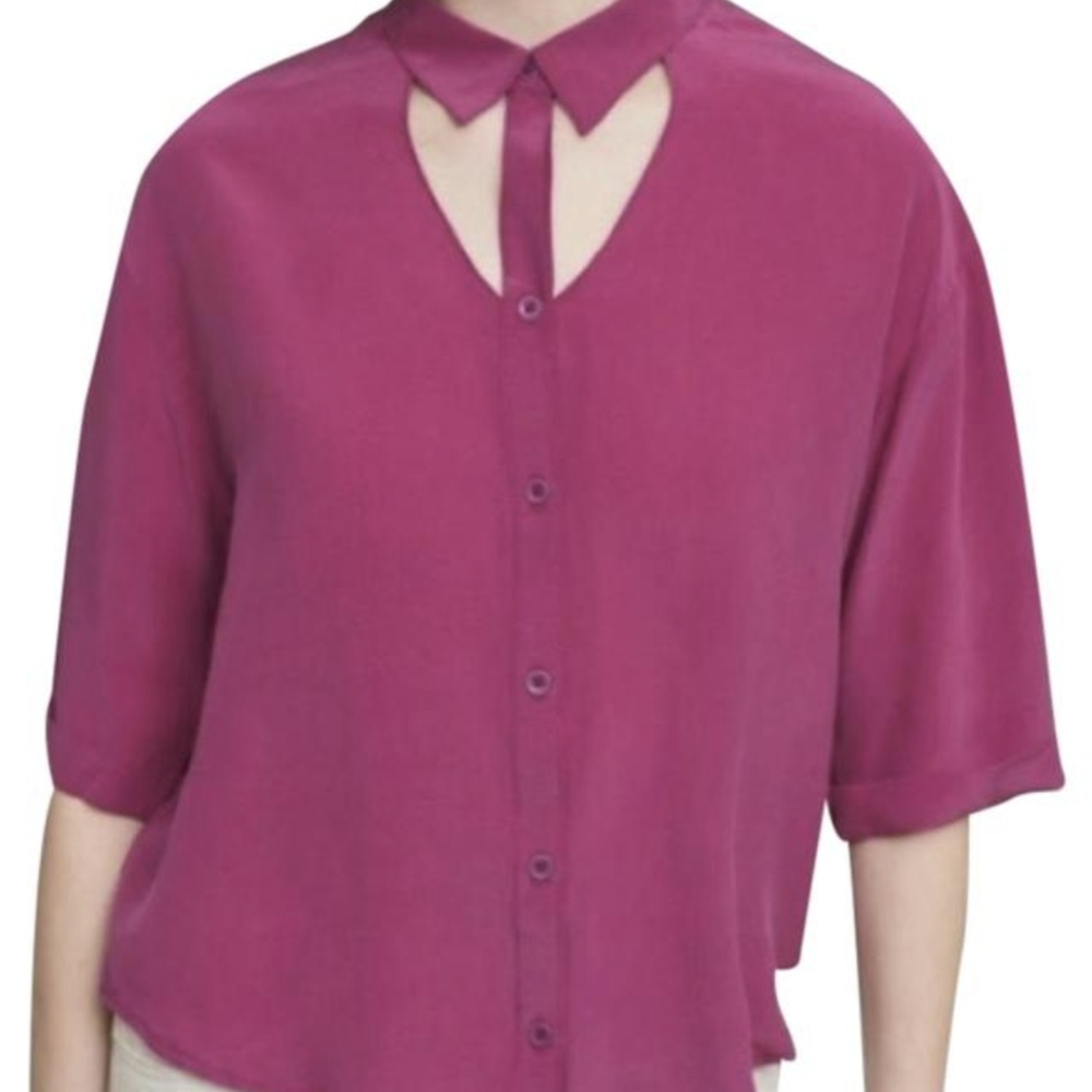 ANTHRO Maeve Silk Blouse